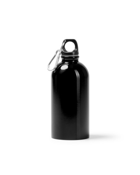 bidó reutilitzable per a esport i promocion de color negre