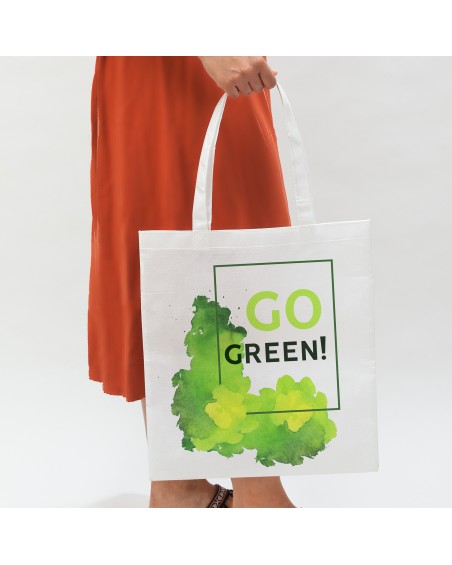 Personalized full-color promotional shopping bag