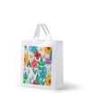 Bolsa de no tejido con base y fuelle, personalizable a todo color Bolsa de no tejido con base y fuelle, personalizable a todo color