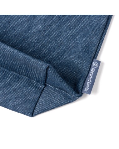 Bolsa de tejido vaquero reciclado con fondo
