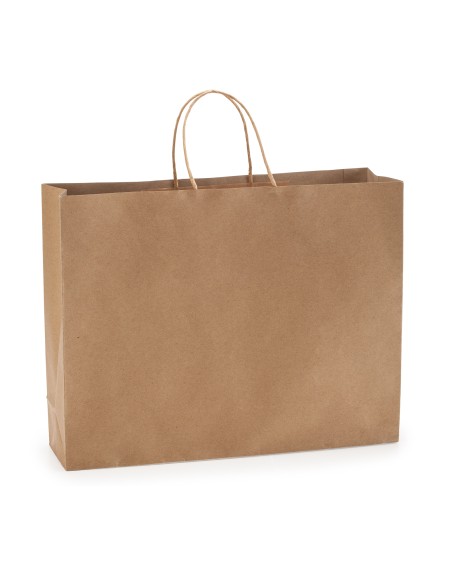 Paper bag with curly handles