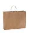 Sac en papier avec poignées bouclées Sac en papier avec poignées bouclées