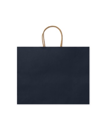 Navy blue paper bag