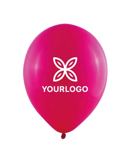Globo de latex personalizado con tu marca de color rojo