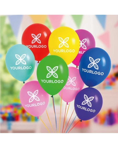 Ballons en latex 100% biodégradables personnalisés avec votre logo