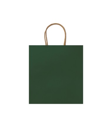Bolsa de papel take away color verde oscuro