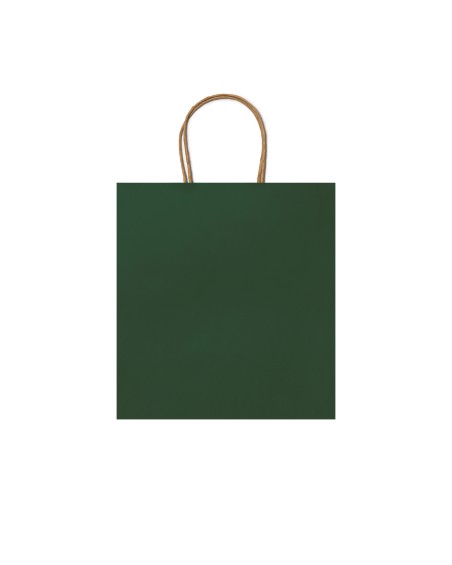 Sac en papier à emporter vert foncé