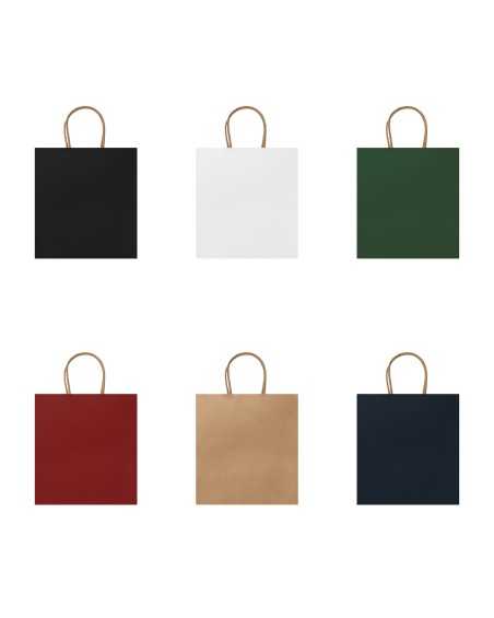 Sac en papier disponible en différentes couleurs