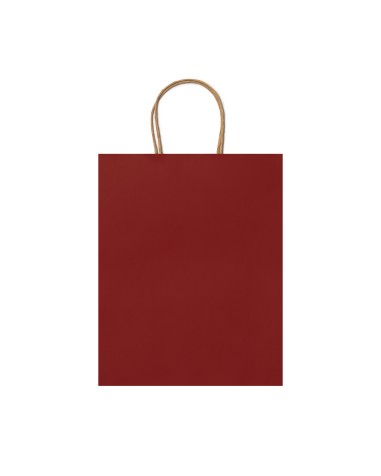 Sac de courses en papier rouge