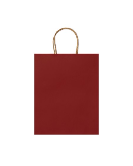 Sac de courses en papier rouge