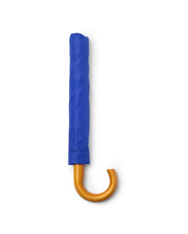 Paraigua plegable amb mànec de fusta, personalitzable amb el teu logo Paraigua plegable amb mànec de fusta, personalitzable amb el teu logo