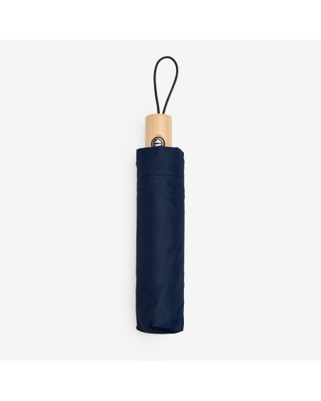 Parapluie pliant bleu foncé personnalisable