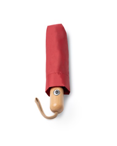 Parapluie rouge pliable durable avec votre logo