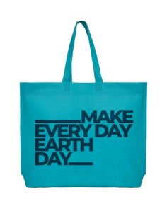 Non-woven bag with gusset and long handles customizable with your brand for trade shows