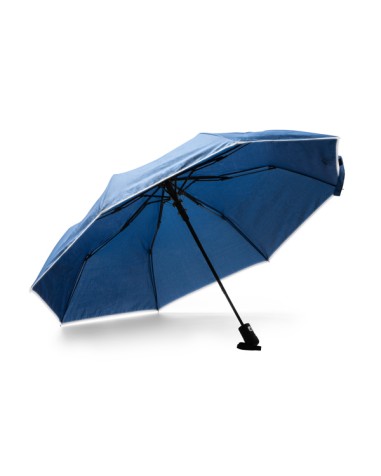 Folding umbrella for merchandising