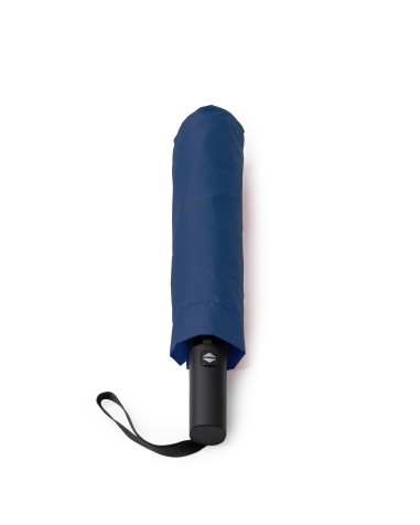 Paraigua promocional color blau marí amb mànec de goma Paraigua promocional color blau marí amb mànec de goma