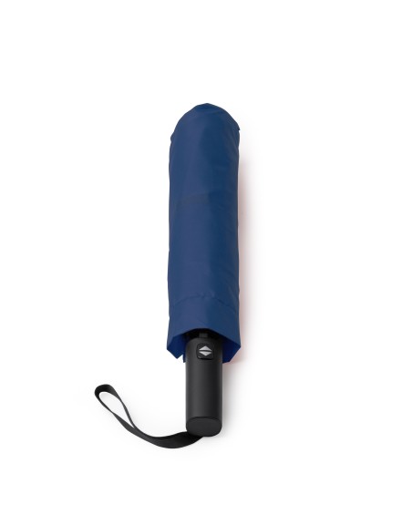 Paraigua promocional color blau marí amb mànec de goma Paraigua promocional color blau marí amb mànec de goma