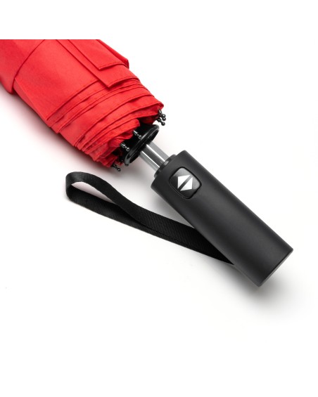 View of the handle of the LEYKA folding umbrella with rubber handle View of the handle of the LEYKA folding umbrella with rubber handle