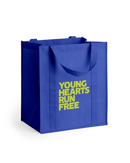 Durable non-woven bag with reinforced base and handles, personalized with your logo Durable non-woven bag with reinforced base and handles, personalized with your logo