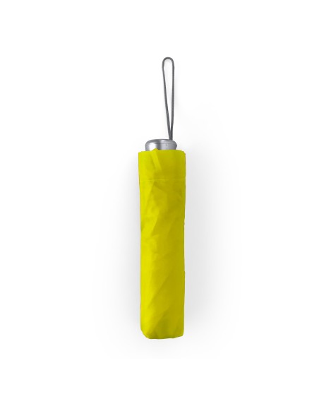 Paraigua plegable personalitzat color groc amb funda Paraigua plegable personalitzat color groc amb funda