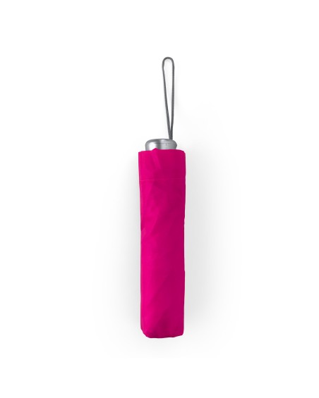 Paraigua plegable personalitzable color rosa amb funda Paraigua plegable personalitzable color rosa amb funda