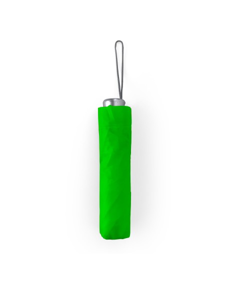 Paraigua plegable personalitzat verd amb funda Paraigua plegable personalitzat verd amb funda