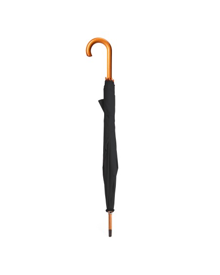 Parapluie noir personnalisable avec manche en bois Parapluie noir personnalisable avec manche en bois
