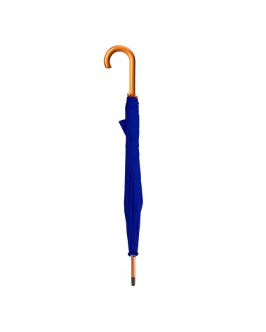 Paraigua personalitzable blau marí amb mànec de fusta Paraigua personalitzable blau marí amb mànec de fusta