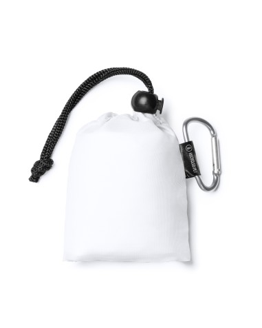 Poncho enfant blanc avec housse personnalisable Poncho enfant blanc avec housse personnalisable