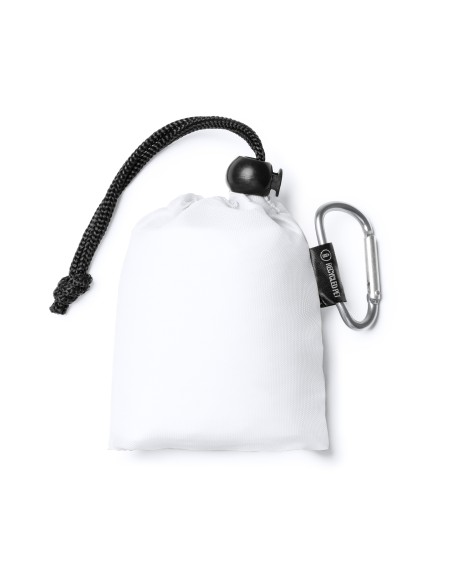 Poncho enfant blanc avec housse personnalisable Poncho enfant blanc avec housse personnalisable