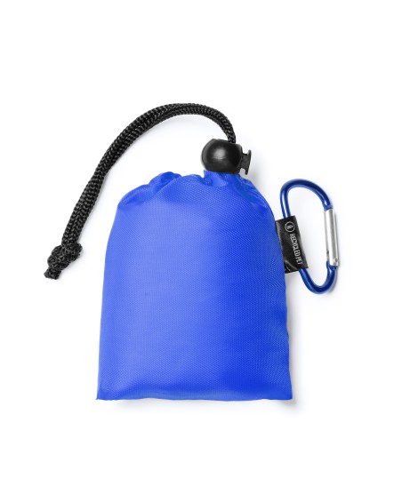 Poncho bleu pour enfant avec housse personnalisable Poncho bleu pour enfant avec housse personnalisable