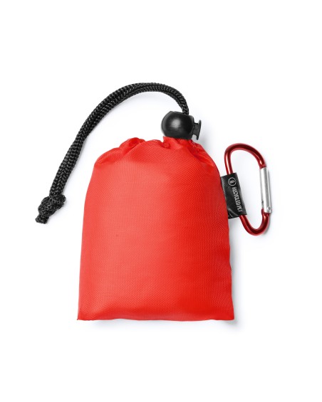 Poncho rouge pour enfant avec housse personnalisable Poncho rouge pour enfant avec housse personnalisable