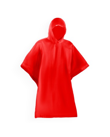 Ponxo impermeable promocional color vermell