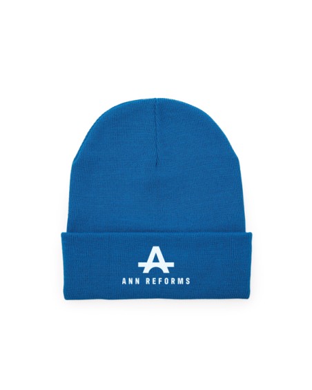 Gorro de punto material acrilico para personalizar con logo con bordado, para imagen corporativa y laboral.