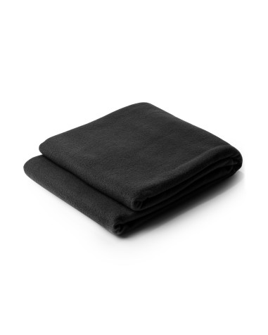Customizable black fleece blanket