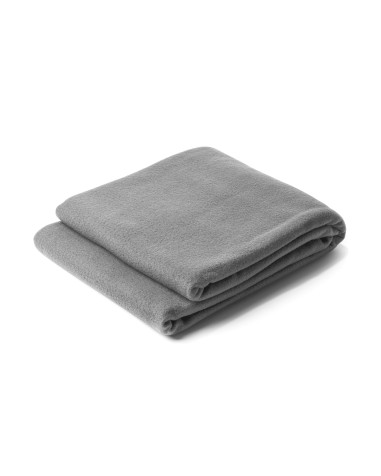 Manta personalitzable de folre polar reciclat color gris