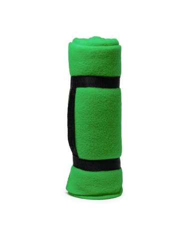 Couverture polaire verte personnalisable