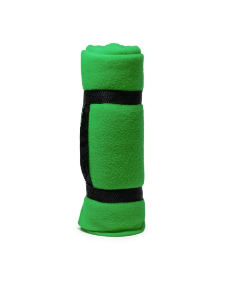 Manta personalizable color verde de forro polar