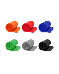 Manta de forro polar personalizable color gris 2