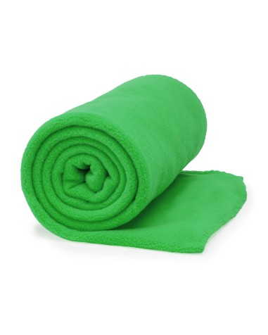 Couverture polaire verte personnalisable