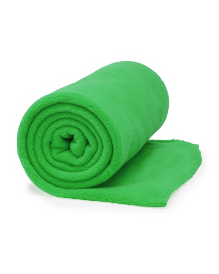 Manta de forro polar personalizable color verde