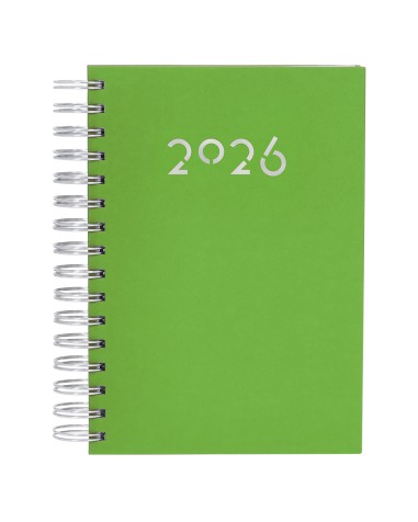 2026 diary with rings and a hard cover in green, corporate gift 2026 diary with rings and a hard cover in green, corporate gift