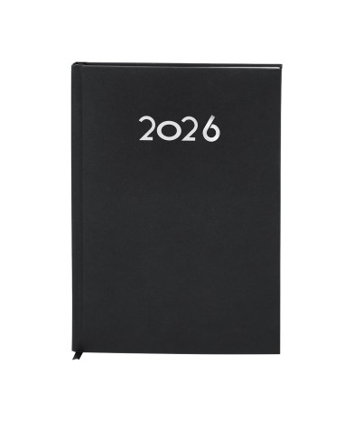 Agenda noir personnalisé 2026 format A5 Agenda noir personnalisé 2026 format A5