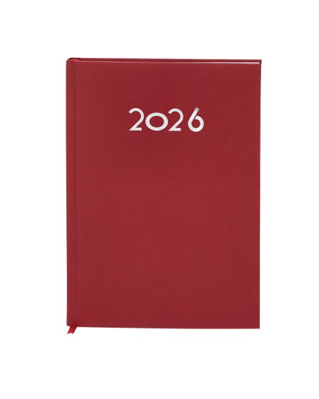 Agenda rouge personnalisable format A5 2026 Agenda rouge personnalisable format A5 2026