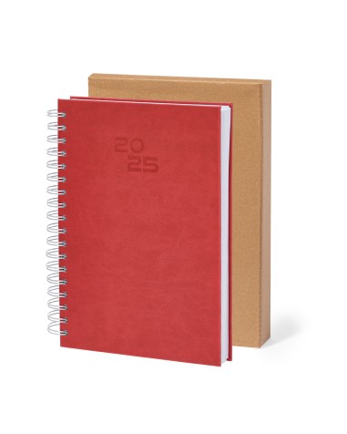 View of the 2026 B5 size corporate gift ring binder diary with presentation box View of the 2026 B5 size corporate gift ring binder diary with presentation box
