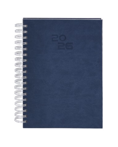B5 size 2026 ring binder diary printed with dark blue logo B5 size 2026 ring binder diary printed with dark blue logo