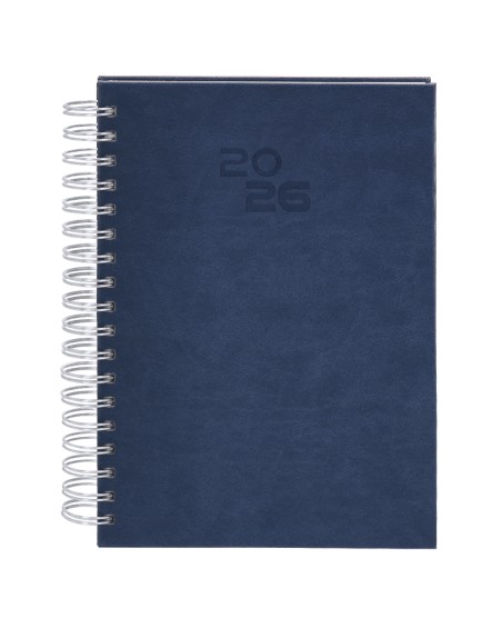 B5 size 2026 ring binder diary printed with dark blue logo B5 size 2026 ring binder diary printed with dark blue logo