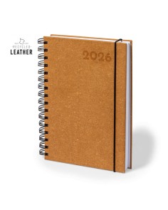Customizable 2026 recycled leather diary
