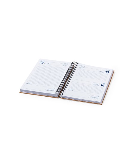 Vista interior de l'agenda 2026 regal d'empresa de cuir reciclat sostenible Torkix Vista interior de l'agenda 2026 regal d'empresa de cuir reciclat sostenible Torkix