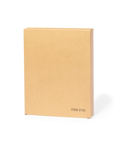 Vue de la boîte de présentation de l'agenda de merchandising en cuir durable Torkix. Vue de la boîte de présentation de l'agenda de merchandising en cuir durable Torkix.